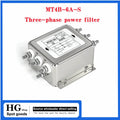 Three-phase power filter MT4B-3/6/10/20/30A-S Anti-interference EMI purifier frequency conversion noise 380v MT4B-10A-S