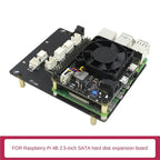 doyou X825 V2.0 Storage Expansion Board for Raspberry Pi 4B X825 NAS 2.5-Inch SATA Hard Disk SSD Drive Expansion Board