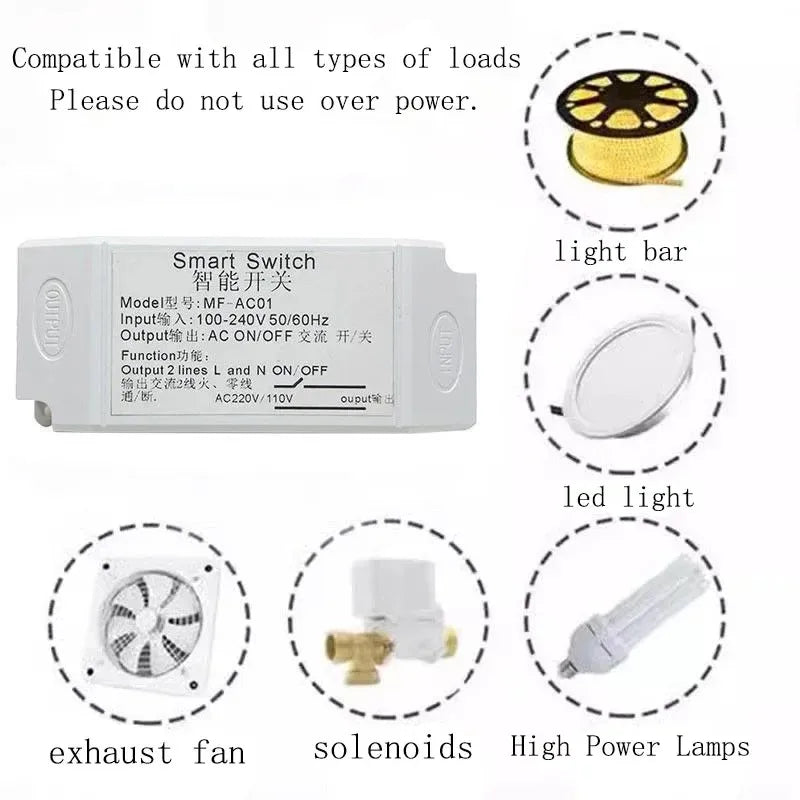 110-220V Wooden Touch Sensor Switch Penetrable Switch Sensor LED Control Switch for 220V Smart Home LED Lighting