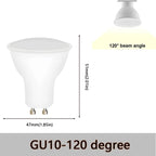 1-10PCS LED spot light GU10 AC220V LED energy saving bulb 3W 6W 9W 12W LED Lamp Spotlight Bulb 38 Degree lampara for home