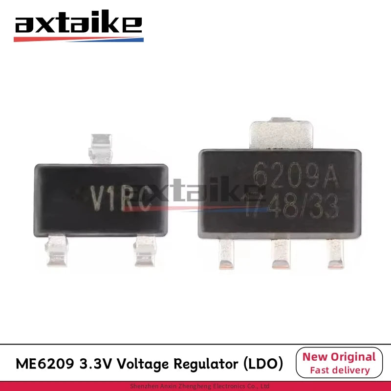 20PCS ME6209A33M3G V1** SOT23 ME6209A33PG 6209A SOT-89 3.3V 2% 18V 250mA Low Power Consumption LDO ME6209 SMD Chip Transistors