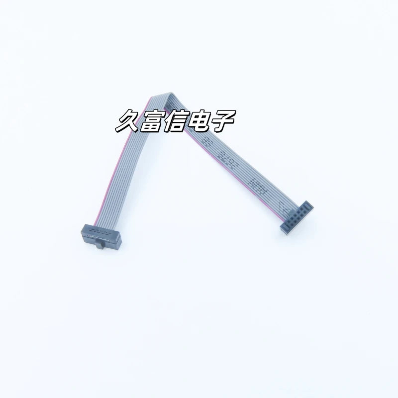 1pcs FC-10P Flat Cable 1.27mm Pitch 2*5Pin IDC Cable 10/20/30/50cm Gray Flat Ribbon Data Connection Cable JTAG Download Cable