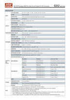 GD2 2W MEAN WELL SIP Package IGBT Sic Gate Driver Power DC-DC Converter GD2-12 GD2-15 GD2-24 19mA 35mA 43mA