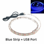 DC 5V USB LED Strips 2835 White Warm White LED Strip Light TV Background Lighting Tape Home Decor Lamp 1M 2M 3M 4M 5M LED Strip
