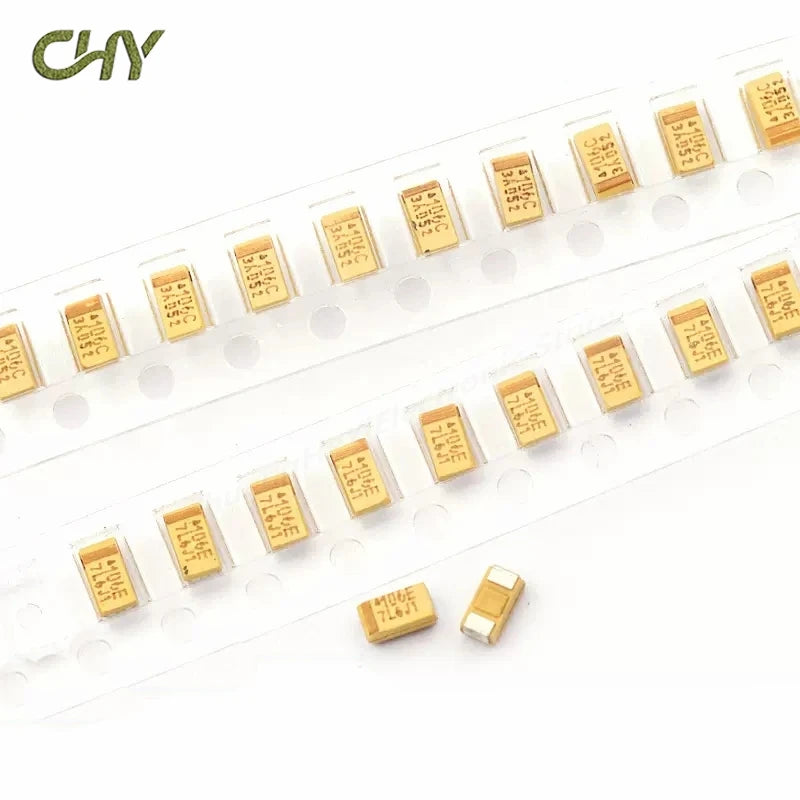 10PCS Tantalum Capacitor A B C D Type 6.3V 10V 16V 25V 35V 50V 4.7/6.8/10/15/22/33/47UF 100UF 150UF 220UF 330UF 470UF 680UF 106