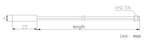 10pcs Temperature Sensor 100K B Value3950 Cylindrical Waterproof Thermal Probe 4x25mm  Long 1M XH2.54-2P  Plug NTC Thermistor