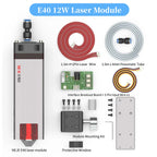 40W80W NEJE A40640 E40 Laser Module Diode High Power 450nm, Air-Assisted Nozzle for CNC Woodworking Engraver & Cutting Tools