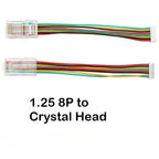 10pcs GH1.25/1.25 4Pin 8Pin to Crystal Head RJ45 Camera Network Ethernet LAN Port Connector Gigabit Switching Module Cable