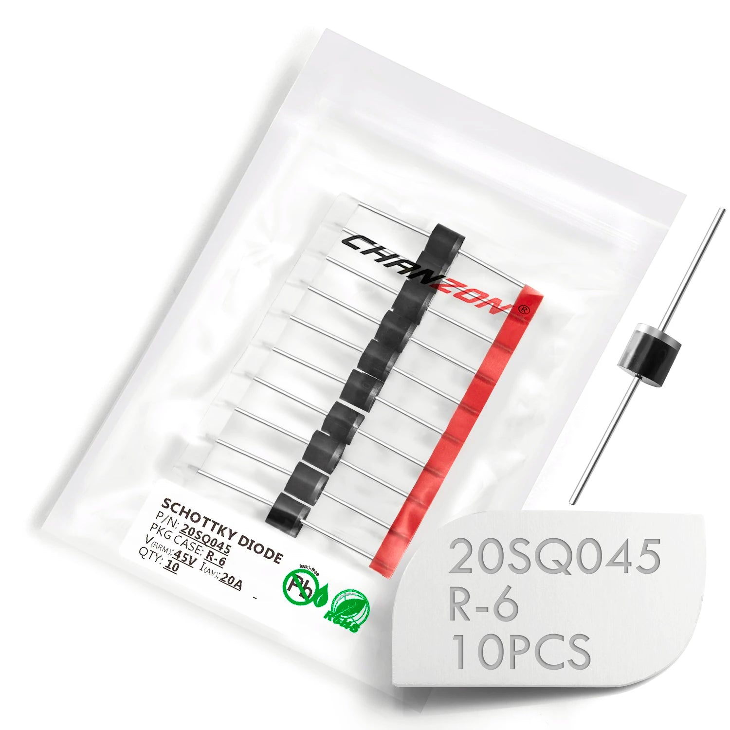 10SQ045 12SQ045 15SQ045 20SQ045 Schottky Barrier Diode R-6 10A 12A 15A 20A 45V 100% Original Brand New DIP Axial Diodes