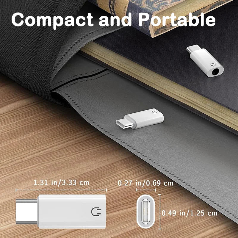 USB C to 3.5mm Earphone Adapter Audio Converter Jack for iPhone 15 Samsung Type-C Headphone Connector 3.5mm Jack USB C