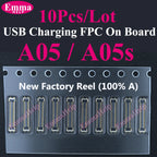 10pcs Charging FPC on MainBoard for Samsung A12 A22 A52 A55 A56 A13 A33 A34 A51 A71 A40 A80 A21S A05 A06 A07 FPC Connector Port
