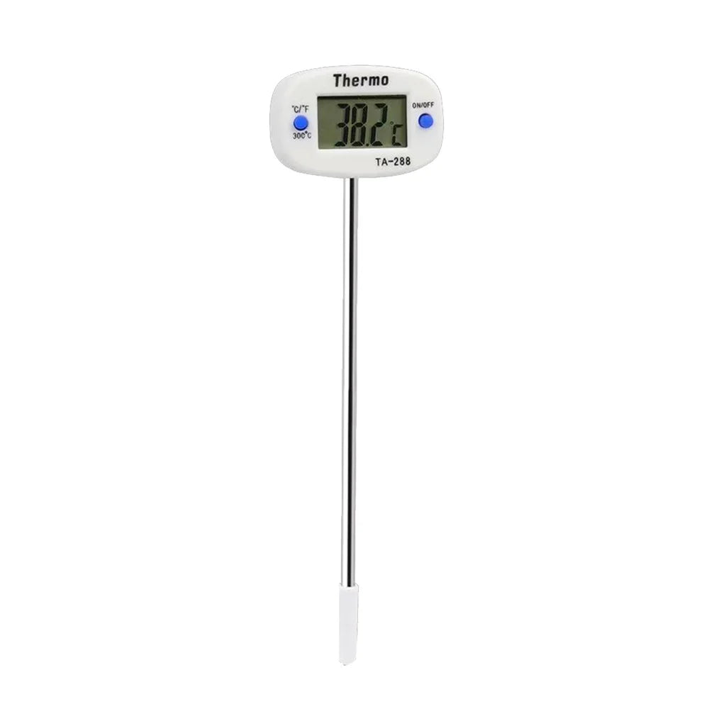 Digital Food Thermometer Electronic Probe with LCD Display for Kitchen Baking Cooking & Grill Liquid Temperature Meter Tool
