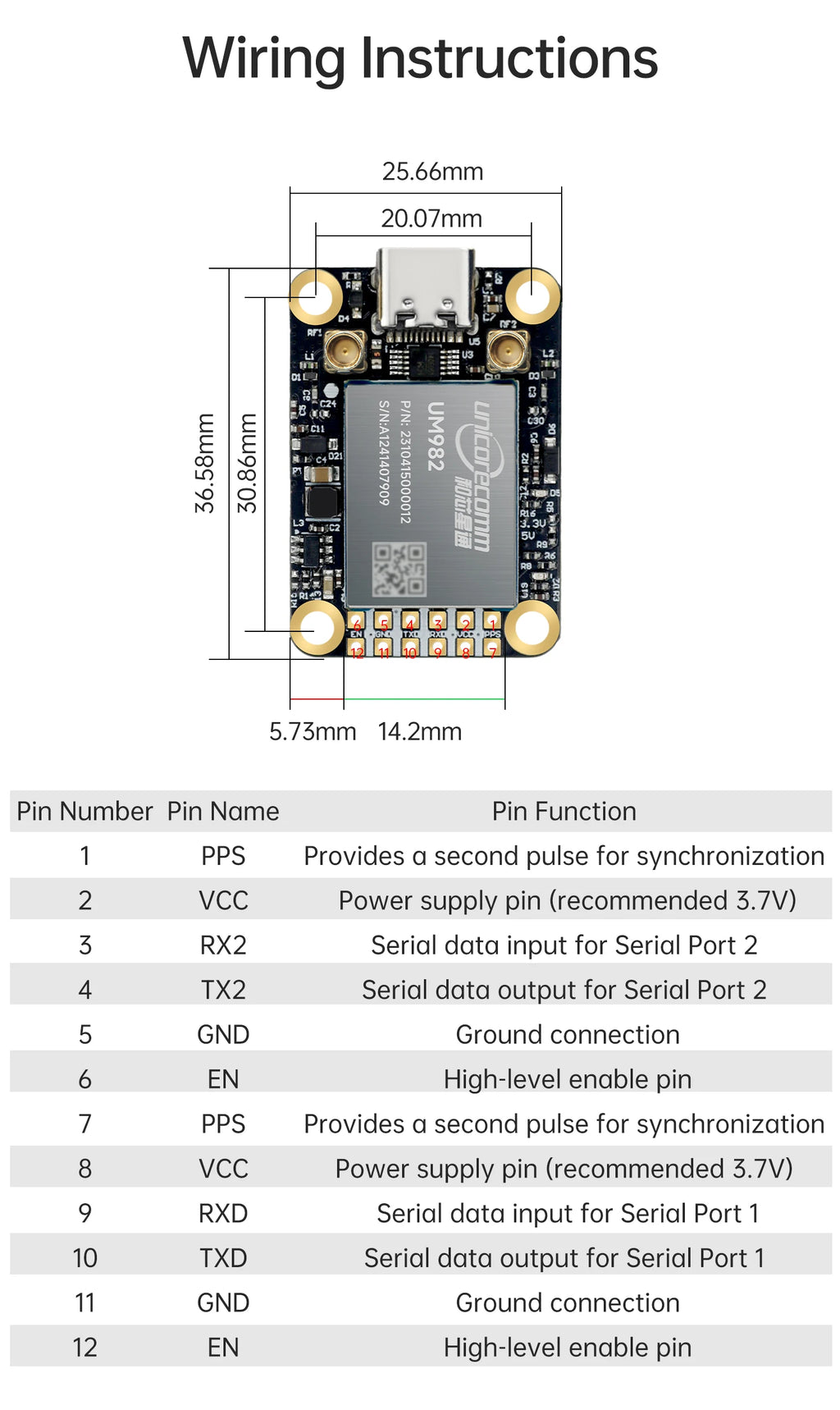 WITMOTION UM982 GNSS Receiver RTK Module ZED-F9P UM980 Sensor GPS BDS GLONASS /Galileo For High Accuracy Drones Positioning