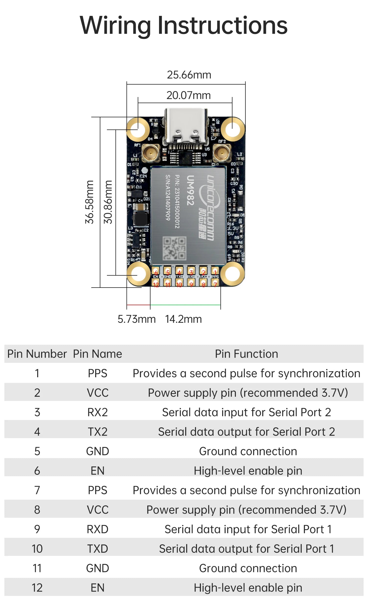 WITMOTION UM982 GNSS Receiver RTK Module ZED-F9P UM980 Sensor GPS BDS GLONASS /Galileo For High Accuracy Drones Positioning