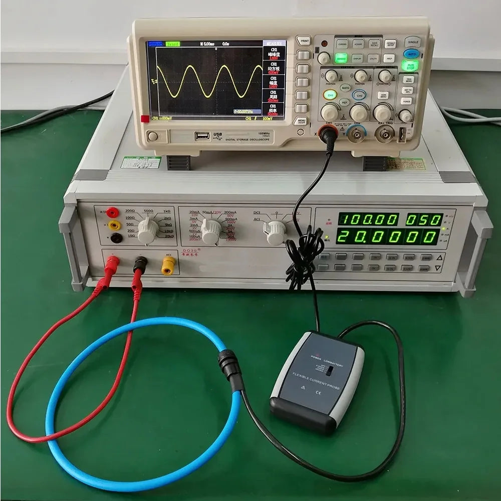 ES100RD ES200RD ES300RD Flexible Rogowski Coil Current Sensor Integrator AC Current Transducer 0～10kA Differential Current-Time