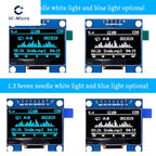 1.3 inch OLED module SPI/IIC I2C Communicate white/blue color 128X64 1.3 inch OLED LCD LED Display Module 1.3" OLED Module 1-10