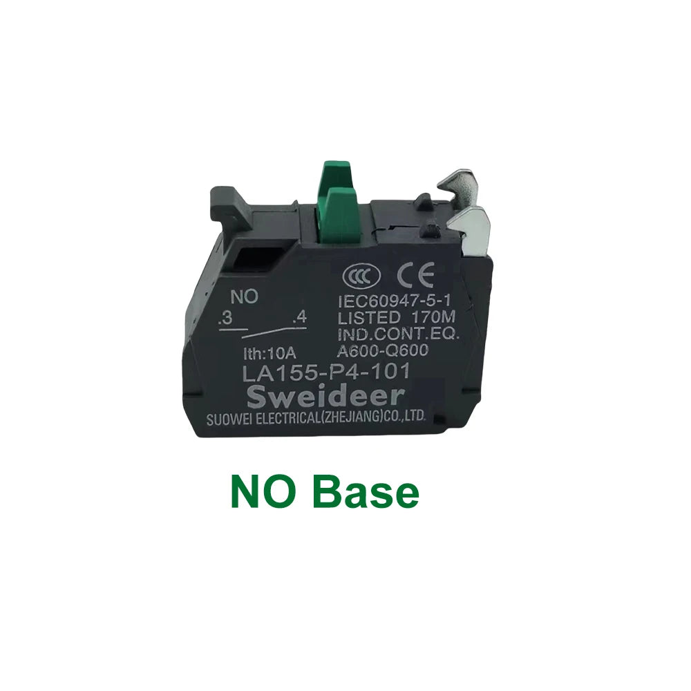 XB4 22mm Mushroom Emergency Stop Button Switch 10A Key Emergency Stop Power Push Button Switch 1NC 1NO Start Switch Red Green
