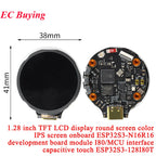 1.28 Inch TFT LCD 1.28'' Display Round Color IPS Screen GC9A01 Driver Capacitive Touch 240*240 ESP32S3 Development Board Module