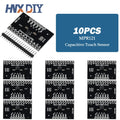 5/10PCS MPR121 Breakout V12 Capacitive Touch Sensor Controller Module I2C Interface Keyboard Development Board for Arduino