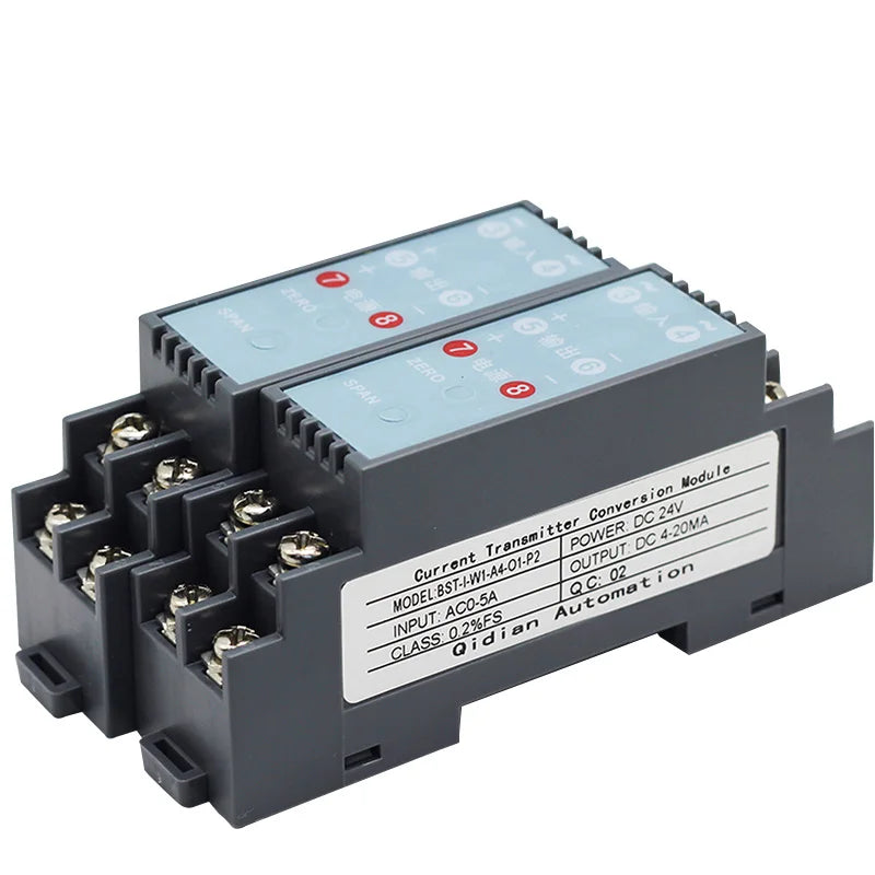 BST-I AC Current Transducer 0-1A 5A 10A to 4-20mA 0-10V Output Voltage Signal Converter