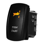 Marine Boat Rocker Switch 12/24V Orange Backlit Anchor Beacon Up Down Button ON OFF/ON OFF ON Momentary Toggle Switch Waterproof
