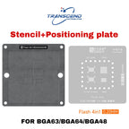 Reballing Stencil Template BGA63 BGA64 BGA48 For NAND Flash Memory Positioning Solder Plate Tin Net