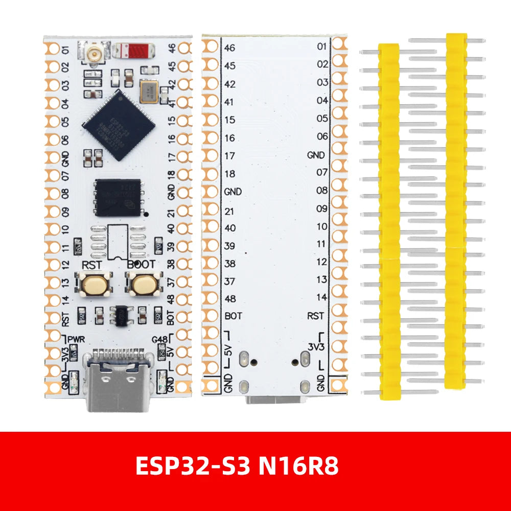 ESP32-S3 NANO WIFI Bluetooth Development Board Type C ESP32-S3-N16R8  N8 Module On-Board Antenna External 16M SPI FLASH 8M PSRAM