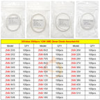 DIP SMD Zener Diode Fast Switching Schottky TVS Diode Assorted Kit 1N4007 1N5408 FR207 1N5819 1N5822 1N4148 10A10 M7 SS14 2V-47V