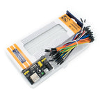 MB-102 Breadboard 400 830 Points Solderless PCB Prototype Board MB102 Power Module 65 Flexible Jumper Wires Test Develop DIY Kit