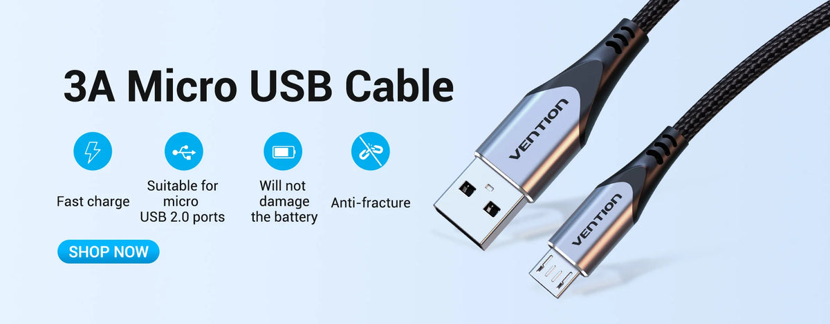 Vention Type C to Micro USB Cable Fast USB Type-C Adapter for Samsung Huawei Xiaomi MacBook Pro OTG Mobile Phone Micro USB Cable