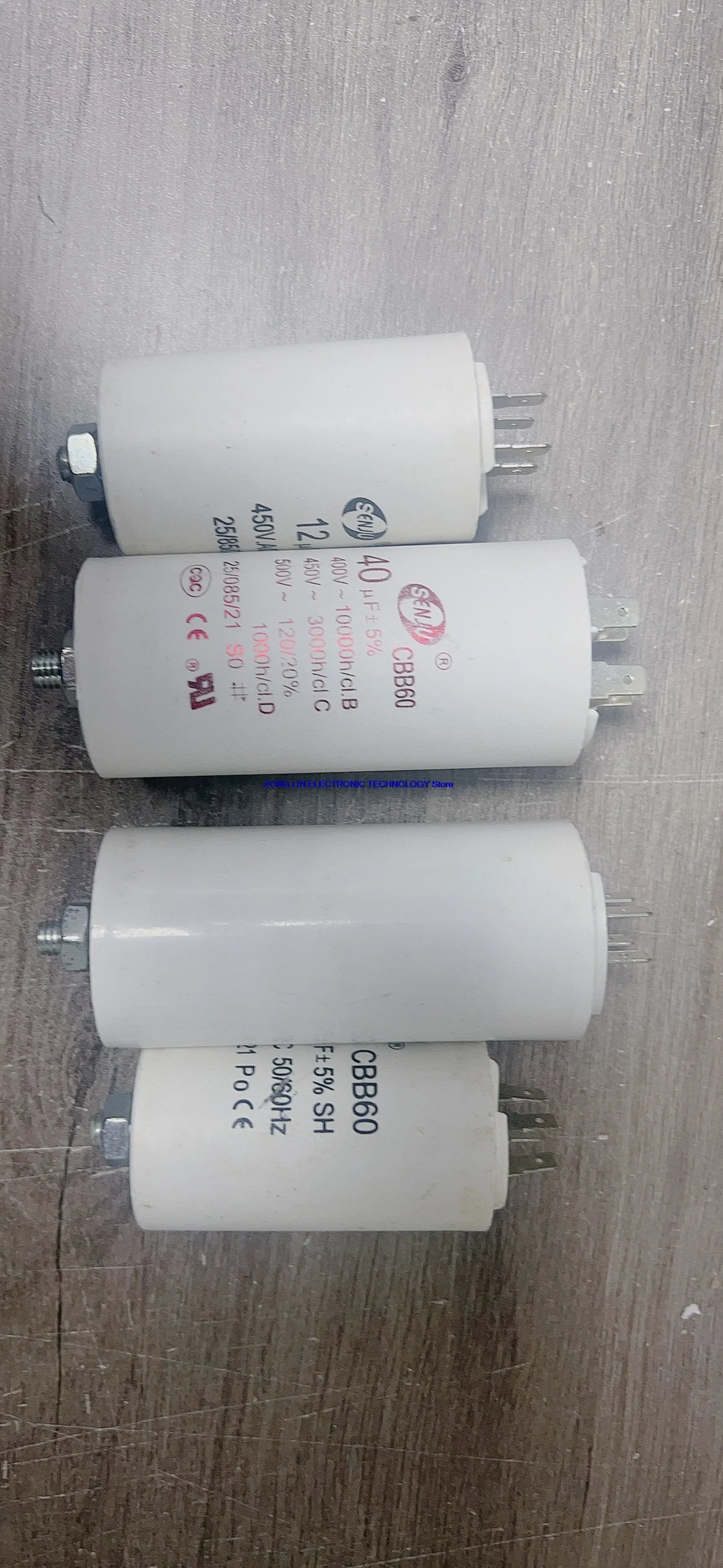 Installation of 4-plug   CBB60 washing machine capacitor 4/5/6/8/10/12/15/20/25UF/100UF starting capacitor      1PCS -1lot