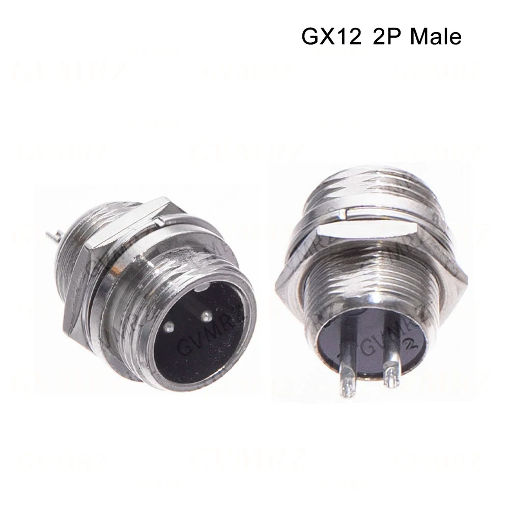 GX12 2 3 4 5 6 Pin Docking Aviation Plug Socket Waterproof Circular Connector 2P-6P