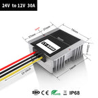 LY-KREE 24v to 12v converter 1A 3A 5A 10A 20A 30A 40A step-down module dc dc 24v to 12v step down converter dc power supply