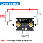 LCTC SSR-1000DD DC Control DC Solid State Relay 1000A High Power DC Relay Single Phase 3-32VDC Large Current Crydom With LED