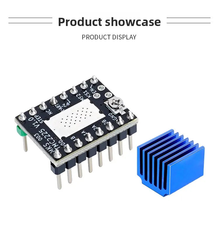 Stepper Motor Driver TMC2209 Silent Module Compatible with 2208 2225 26 3D Printer Accessory