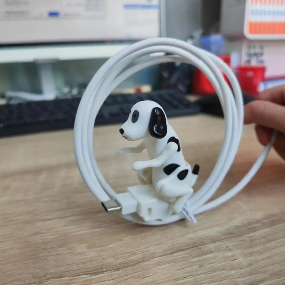 Cute Funny Dog Humping Phone Charging Cable Smartphone To Micro USB Type-C Data For Android Type-C Mobile Phone Charging