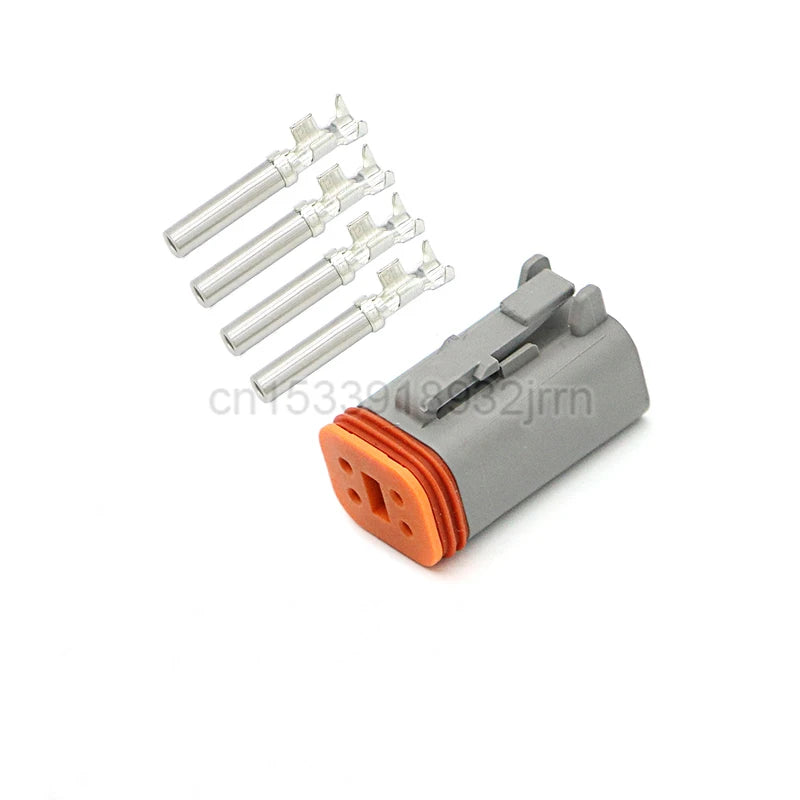 1Set DT Waterproof Automotive Connector Plug Kit DT06-2S/DT04-2P 3P 4P 6P 8P 12P Male Female Plug Socket For Automobile 22-16AWG