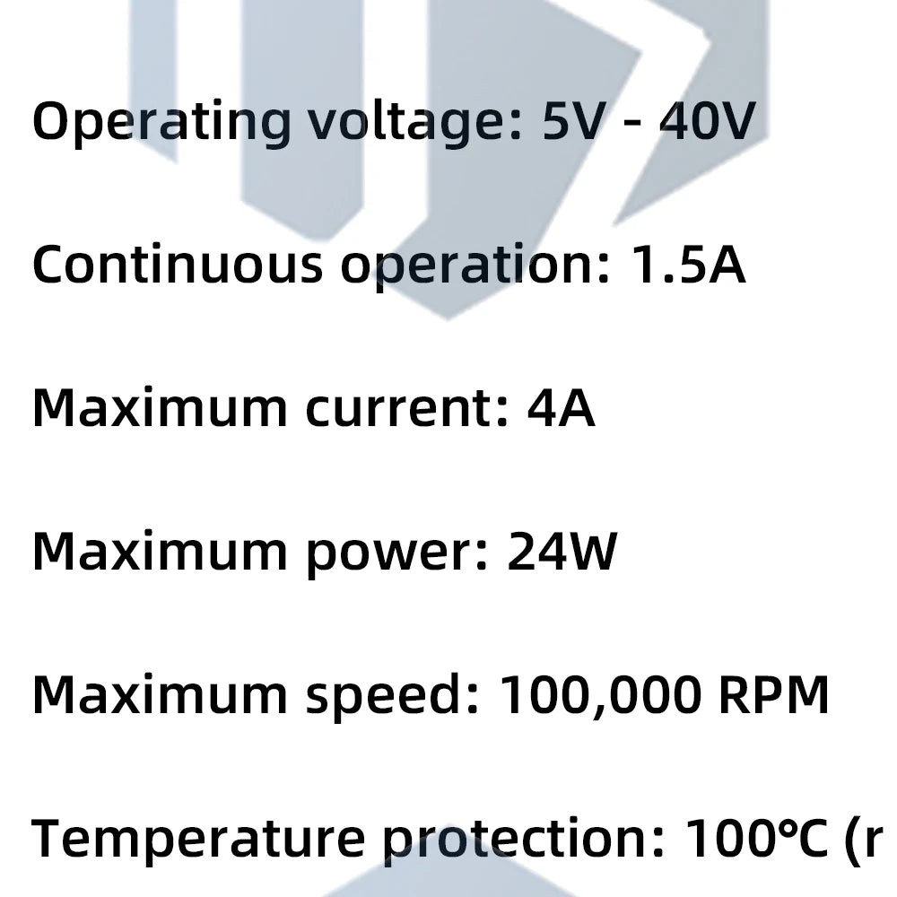 24W BLDC Motor Driver Module 5V-40V 2A Three-Phase PWM with Hall Sensor and Inductive Control