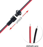 10 Pairs 2/3/4/5pin SM JST 15cm Cable Female/Male Connectors for Led Strip RGB 5050 3528