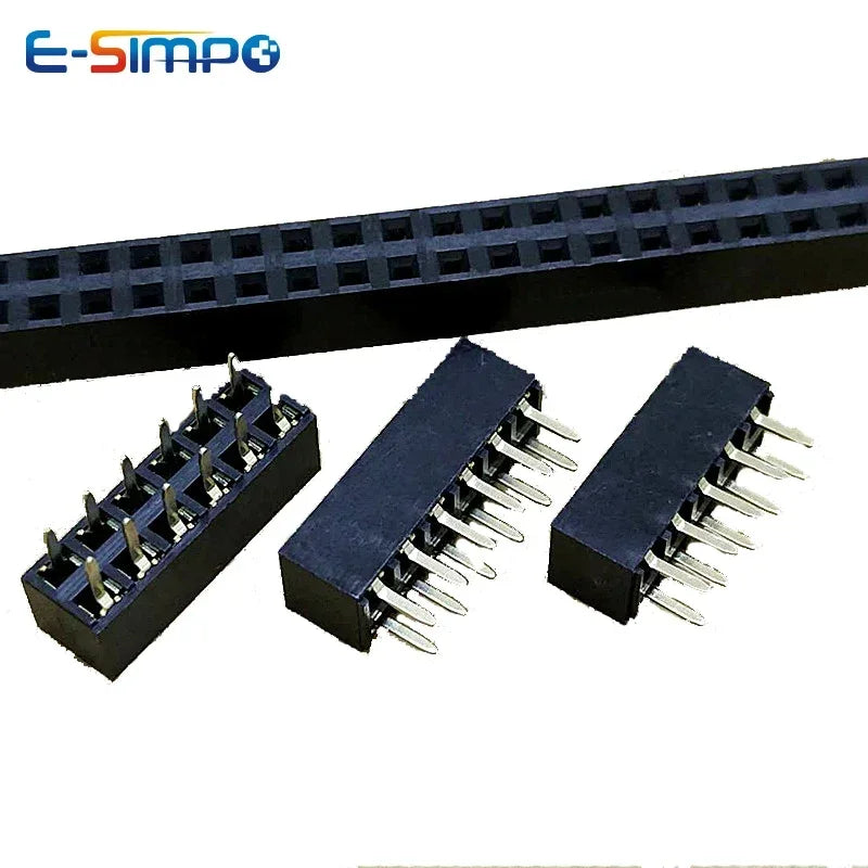 10pcs 2.54mm Ph5.0 Short Profile Double Row Straight 2x3P/5P/6P/10P/12P/20P/40P Rohs Gold Pcb Male Female Pin Header Connector