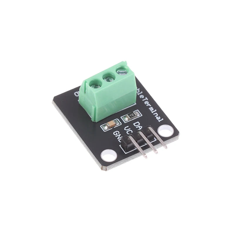DS18B20 Temperature Sensor Module Waterproof Digital Sensor Cable Stainless Steel Probe Terminal Adapter For Arduino