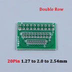 1/5/10PCS 1.27mm 2.0mm 2.54mm Pitch Transfer Plate Converter Single Double Row Pin PCB PCI Adapter Board