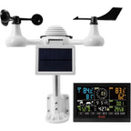 WiFi Weather Station 7-in-1 Indoor Outdoor with 7.5 Inch Color Display Weather Forecast Temperature Humidity UV Air Pressure