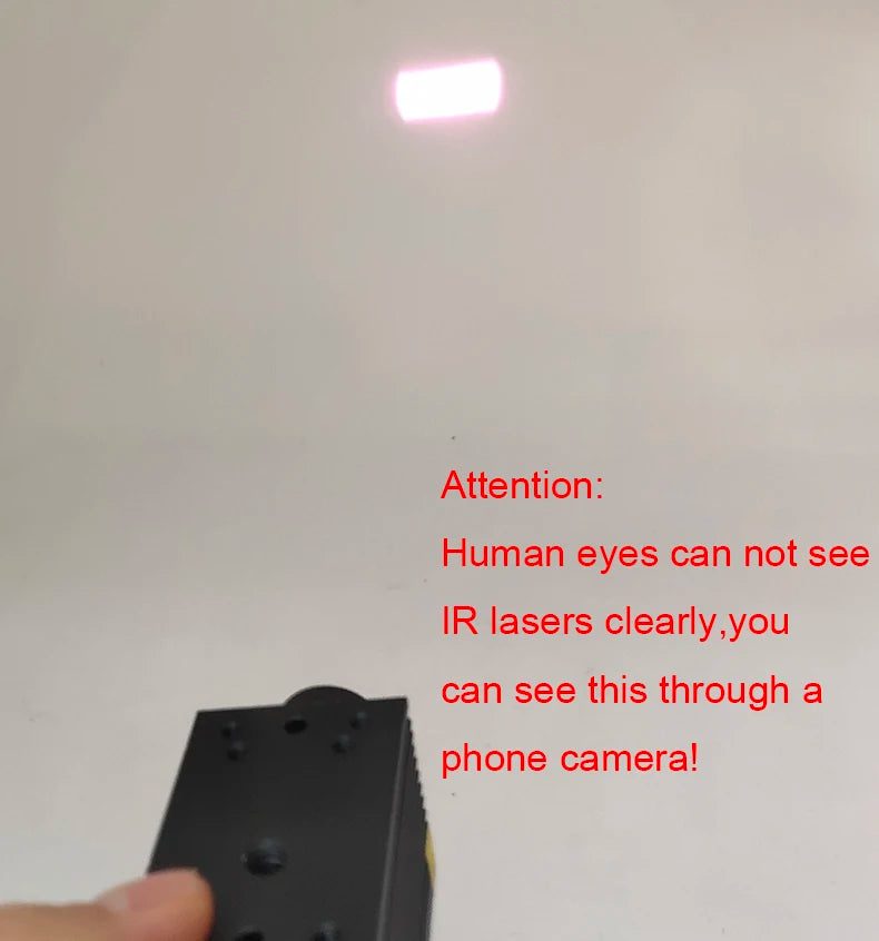 OXLasers 808nm Laser Module 500mW IR Laser TTL Focusable 12V 1W Infrared 850nm Laser with PWM Diode Lab Laser Device High Power