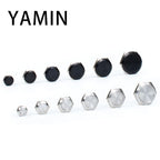 5pcs 12/16/19/22/25/30mm Ultra Short Electric Waterproof Power Reset Momentary Pressure Mini Push Button Switch Silver Black