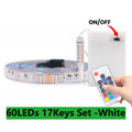 DC 5V 5050 RGB Strip LED Light Battery Powed Waterproof Ribbon Tape Stable Led Strips Indoor Outdoor Decoration Remote Control