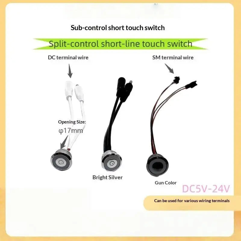1 PCS DC 5V 12V-24V Touch Dimmer Switch Sensor Detector Adjustable Brightness for Gaming Room LED Strip Light Setup