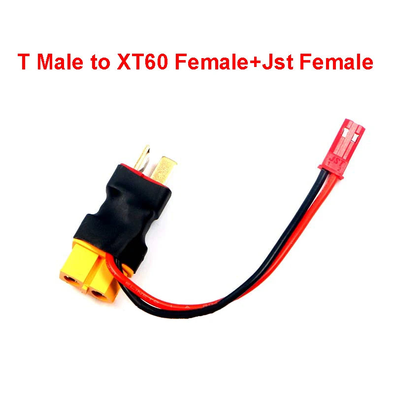 1/3/5PCS XT60 T Plug Female to Male JST Female Adapter For RC Helicopter Quadcopter LiPo Battery Plug Connector
