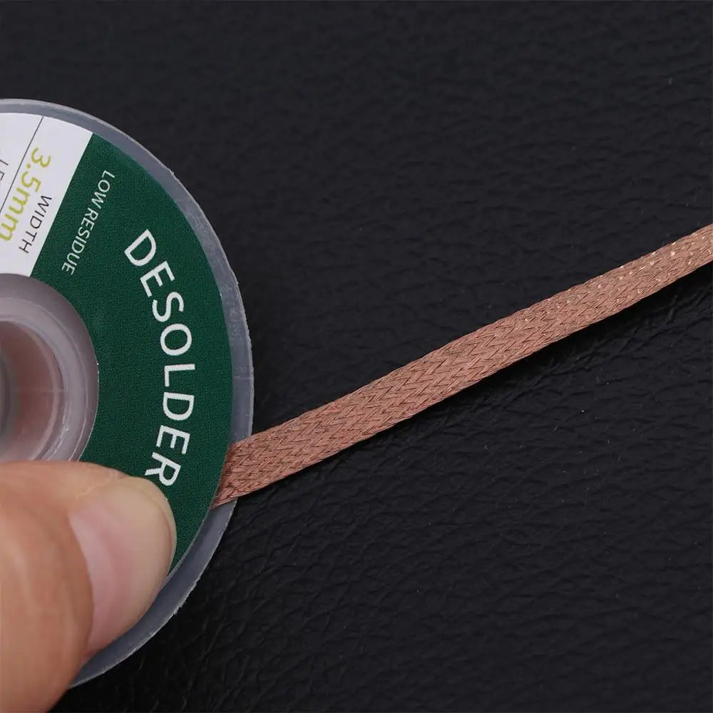 No Cleaning Wick Wire Desoldering Braid Welding Cable Lead Cord Tin Strip 0.8mm-4.0mm Tin Sucker Solder Remover Flux Repair Tool