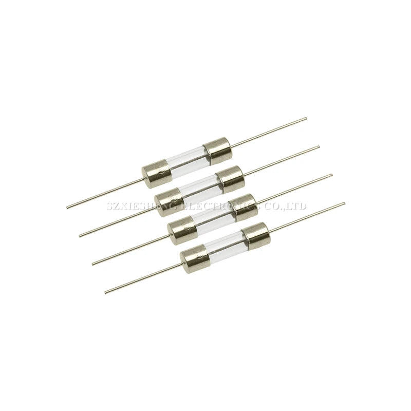 10PCS 5*20MM Fast-Blow Glass Tube Fuse Lead Wires & Single Cap 0.5A 1A 1.5A 2A 3A 4A 5A 6A 7A 8A 10A 12A 12.5A 15A 20A 25A 250V
